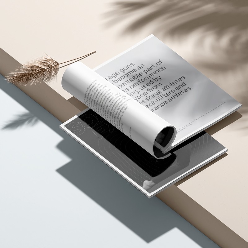 健身科技按摩槍展示產(chǎn)品宣傳畫冊設(shè)計案例鑒賞